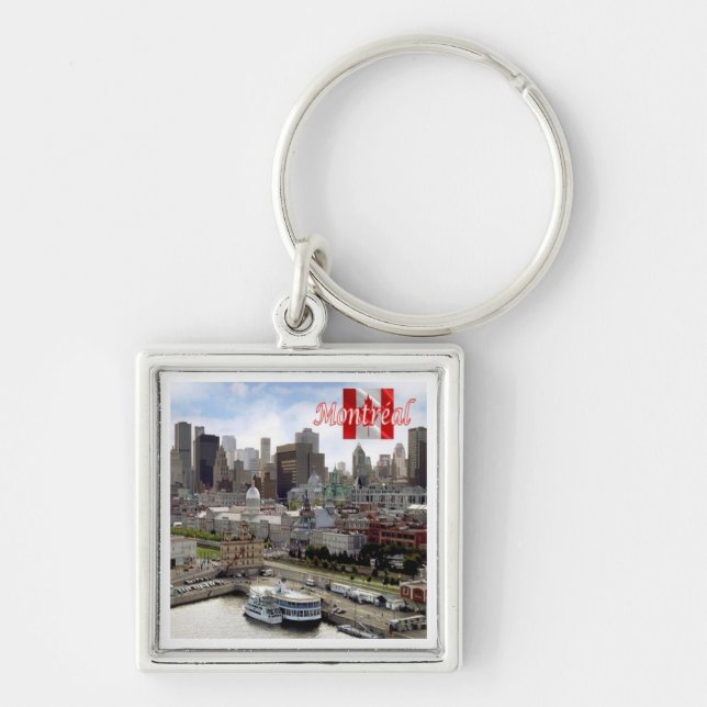 zCA024 MONTREAL Panorama, Canada, Keychain (Front)