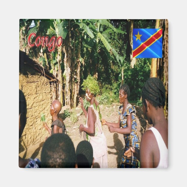 zCD007 CONGO, Africa, Fridge Magnet (Front)