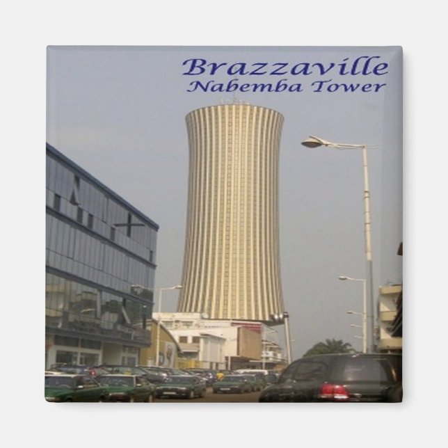 zCG007 BRAZZAVILLE, Republic of the Congo, Fridge Magnet (Front)