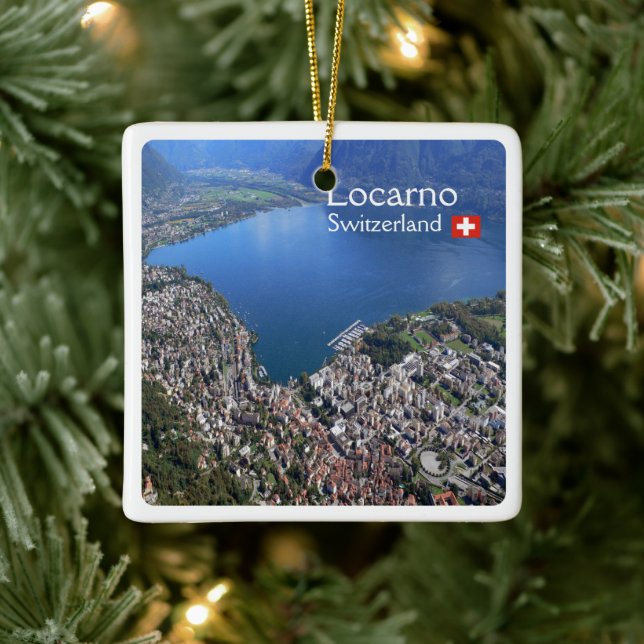 zCH012 LOCARNO. Switzerland, Ceramic Ornament (Tree)