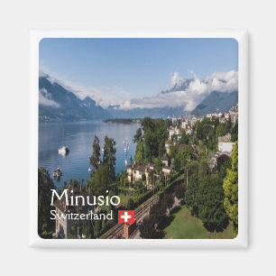 zCH016 MINUSIO Switzerland - Fridge Magnet