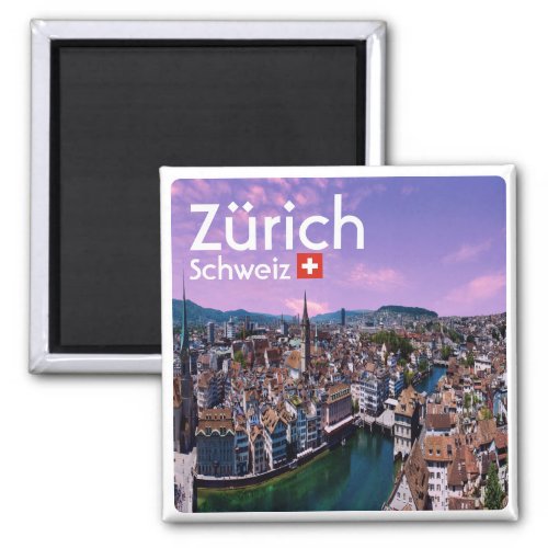 zCH021 ZURICH Switzerland fridge Magnet