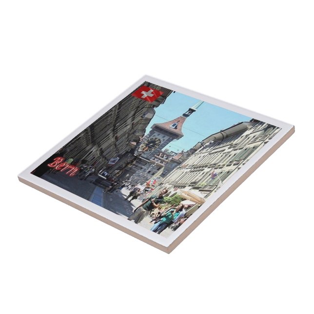 zCH022 BERN Downtown Switzerland - Ceramic Tile (Side)