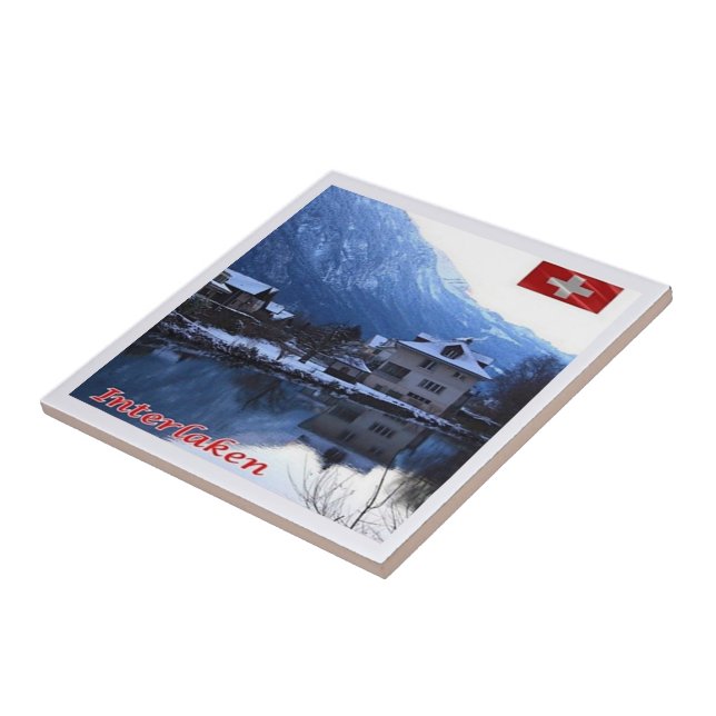 zCH025 INTERLAKEN Switzerland - Ceramic Tile (Side)