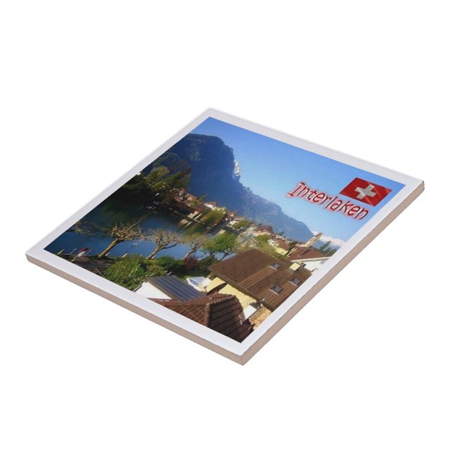 zCH026 INTERLAKEN Switzerland - Ceramic Tile (Side)