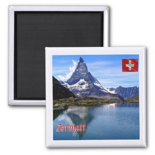 zCH035 ZERMATT Lake See Swiss _ Fridge Magnet