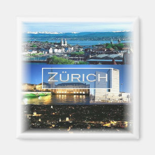 zCH040 ZURICH Switzerland, Fridge Magnet