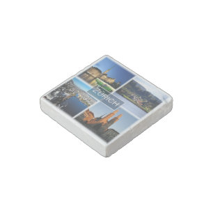 zCH046 ZURICH Swiss Switzerland, Stone Magnet