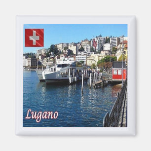 zCH048 LUGANO Switzerland - Fridge Magnet