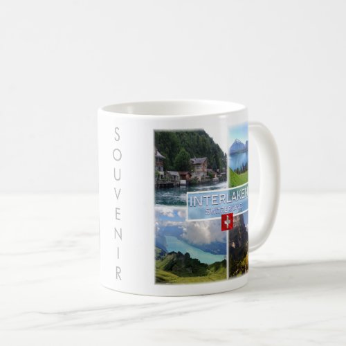 zCH051 INTERLAKEN Lake Thun Thunerse Swiss Coffee Mug