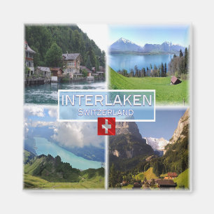 zCH051 INTERLAKEN Lake Thun Thunerse Swiss, Fridge Magnet