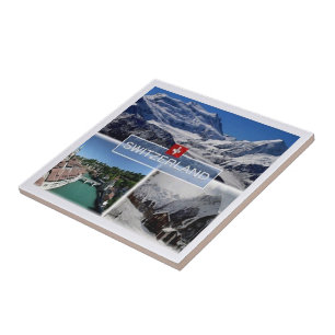 zCH052 SWISS SWITZERLAND Mosaic - Ceramic Tile