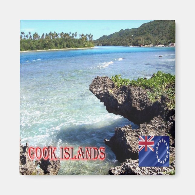 zCK008 RAROTONGA, Cook Islands, Oceania, Fridge Magnet (Front)