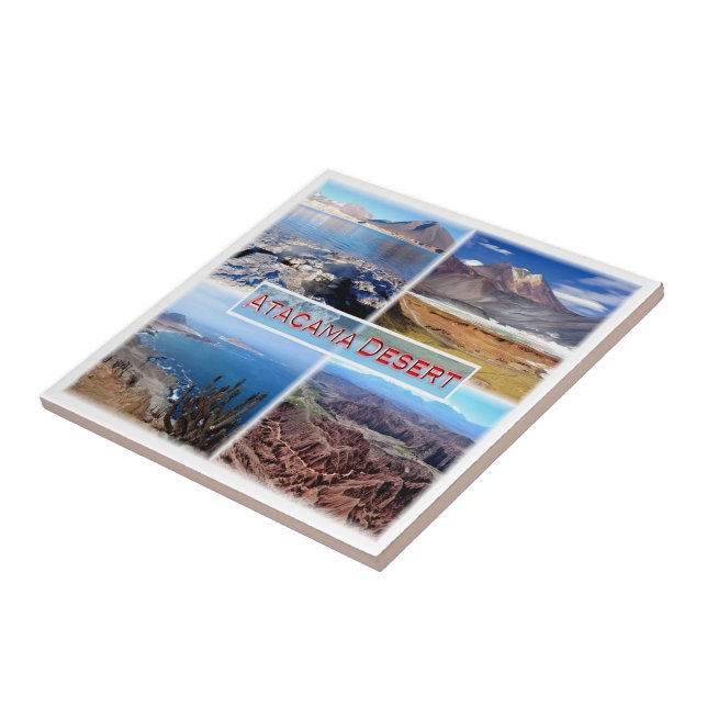 zCL003 ATACAMA DESERT, Mosaic, Chile, Ceramic Tile (Side)
