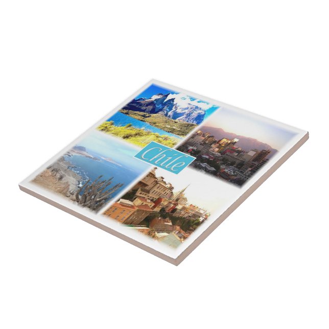 zCL004 CHILE, Mosaic, America, Ceramic Tile (Side)