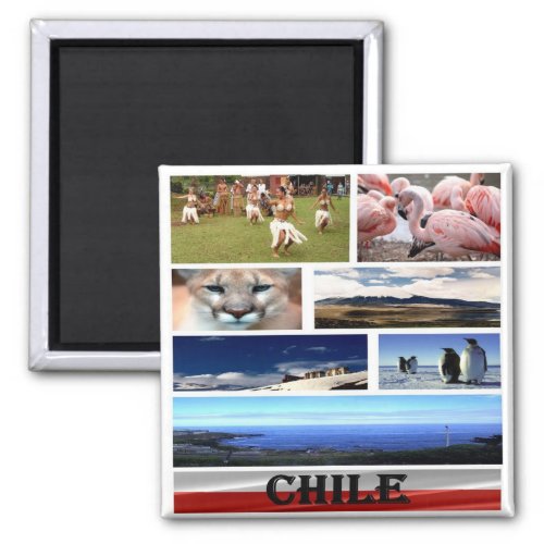 zCL024 CHILE Mosaic America Fridge Magnet