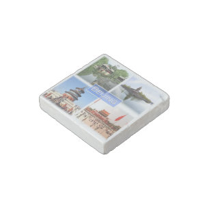 zCN008 BEIJING, China, Souvenir, Stone Magnet