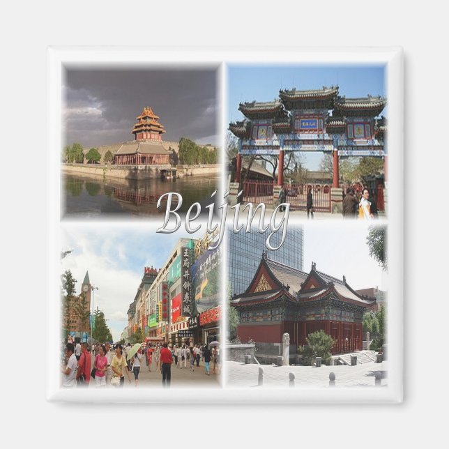zCN015 BEIJING, China, Asia, Fridge Magnet (Front)