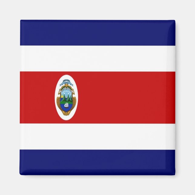 zCR001 COSTA RICA, FLAG, America, Fridge Magnet (Front)