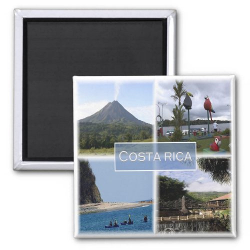 zCR003 COSTA RICA Mosaic America Fridge Magnet