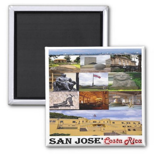 zCR012 SAN JOSE Mosaic Costa Rica Fridge Magnet