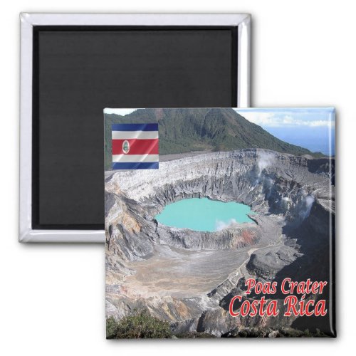 zCR018 COSTA RICA Volcan  Poas America Fridge Magnet