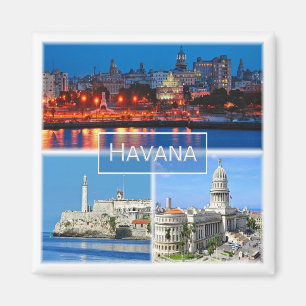 zCU003 HAVANA, Mosaic, Cuba, America, Fridge Magnet