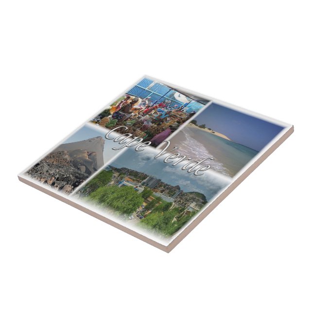 zCV025 CAPE VERDE, Mosaic, Africa, Ceramic Tile (Side)