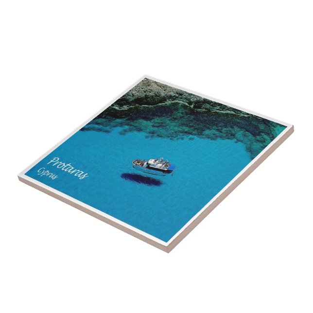 zCY007 PROTARAS Cyprus, Ceramic Tile (Side)