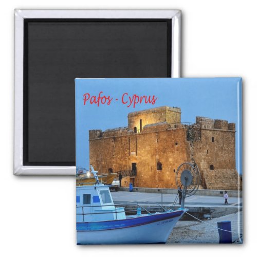 zCY013 PAFOS Byzantine Forte Cyprus Fridge Magnet