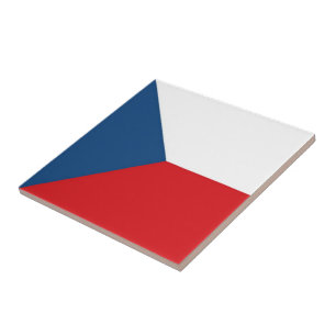 zCZ001 CZECH FLAG, Czech Republic, Ceramic Tile