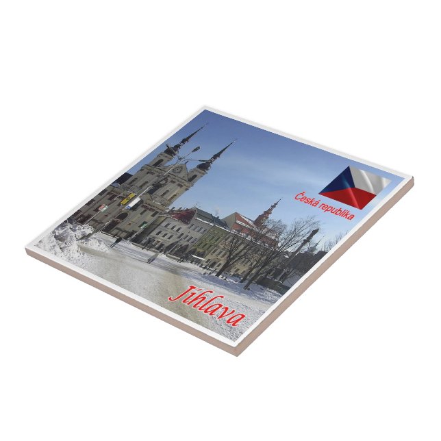 ZCZ006 JIHLAVA Czech Republic, Ceramic Tile (Side)