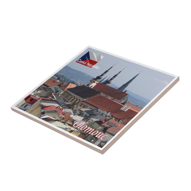 zCZ013 OLOMOUC Czech Republic, Ceramic Tile (Side)