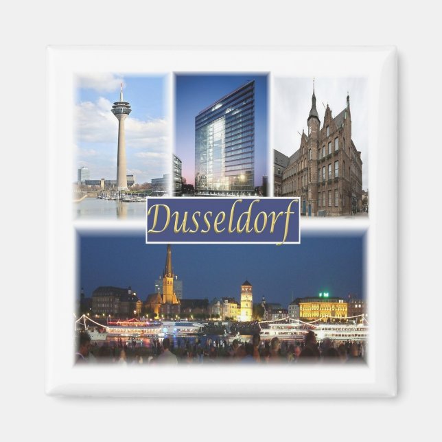 zDE008 DUSSELDORF, Germany, Europe, Fridge Magnet (Front)
