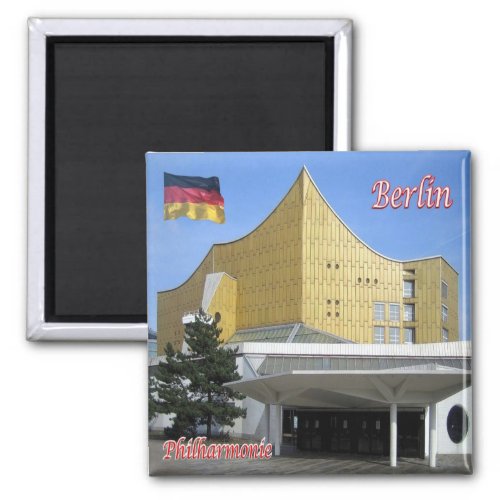 zDE010 BERLIN Philharmonie Germany Fridge Magnet