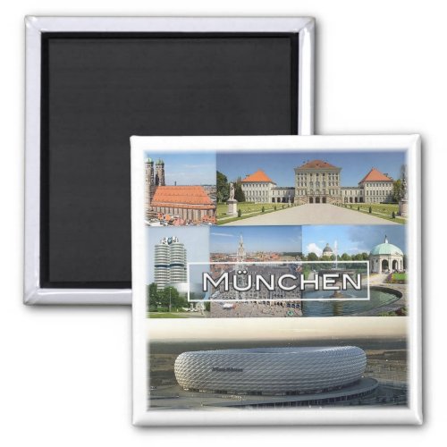 zDE012 MUNICH MNCHEN mosaic Germany Magnet