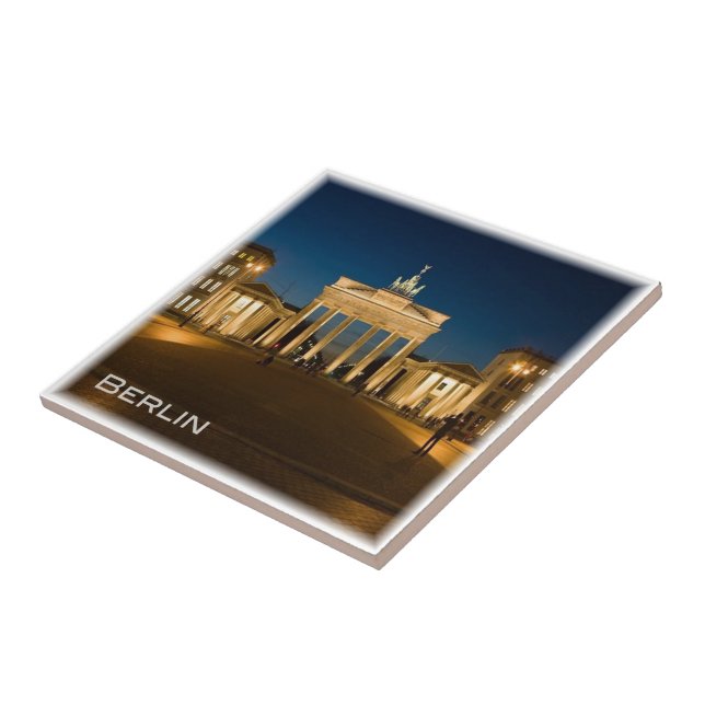 zDE019 BERLIN Brandenburger Tor Germany, Ceramic Tile (Side)
