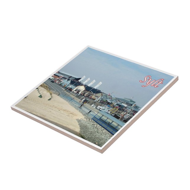 zDE030 SYLT SHORE Frisian islands Germany,   Ceramic Tile (Side)