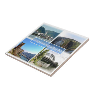 zDE032 THE RHINE VALLEY Germany, Ceramic Tile