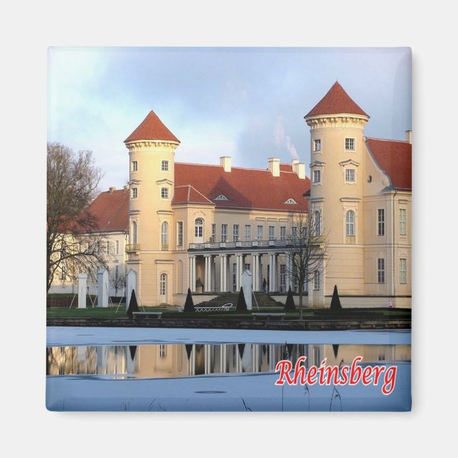 zDE033 RHEINSBERG CASTLE Germany, Fridge Magnet (Front)