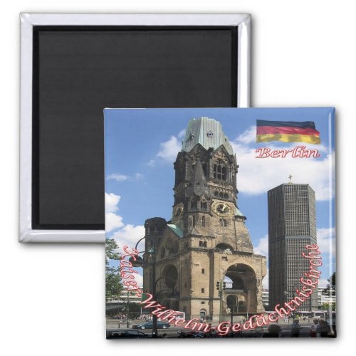 zDE038 BERLIN Kaiser Wilhelm Memorial Church Magnet