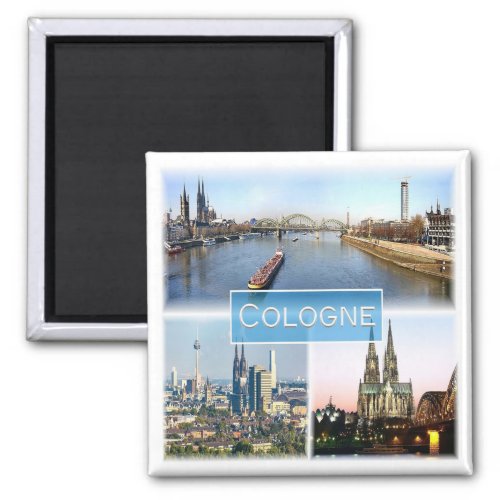 zDE043 COLOGNE KLN Germany Fridge Magnet