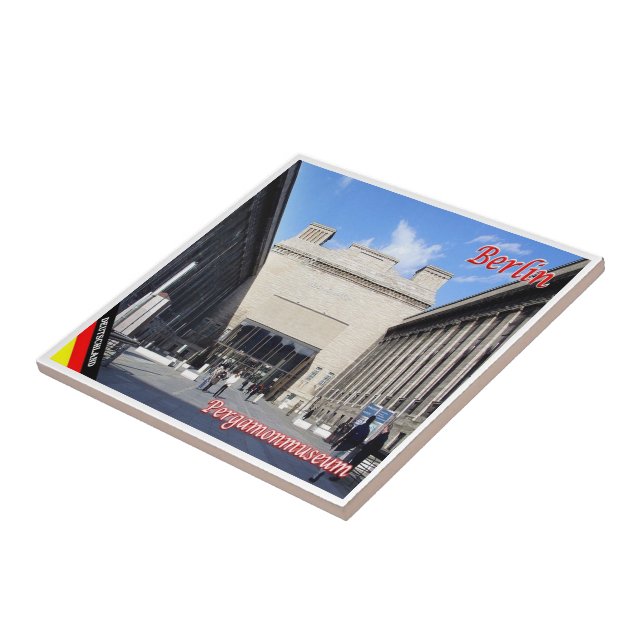 zDE044 BERLIN Pergamon museum Germany, Ceramic Tile (Side)