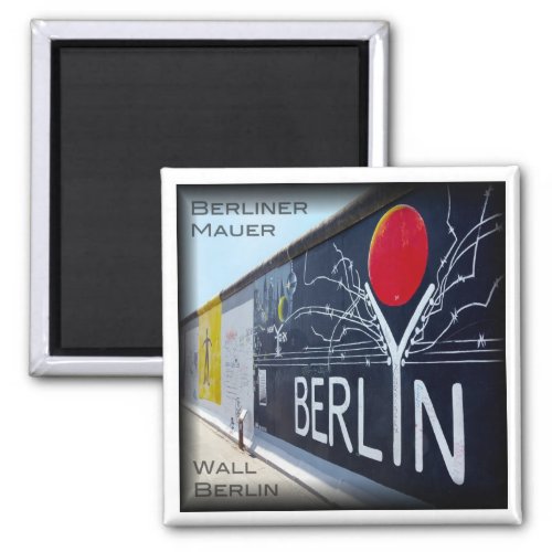 zDE050 BERLIN WALL Germany Fridge Magnet