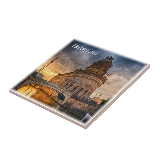 zDE051 BERLIN MUSEUMSINSEL Germany, Ceramic Tile (Side)