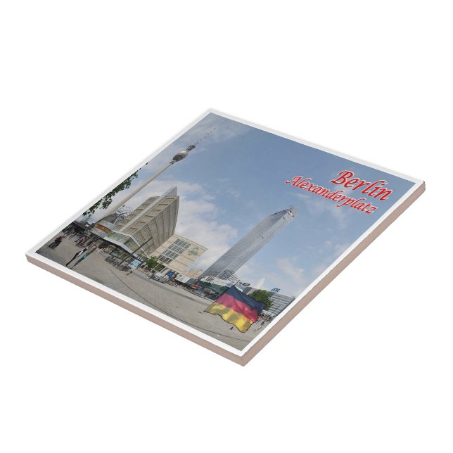 zDE060 BERLIN ALEXANDERPLATZ Germany, Ceramic Tile (Side)