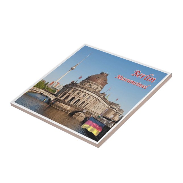 zDE061 BERLIN Museum Island Germany, Ceramic Tile (Side)