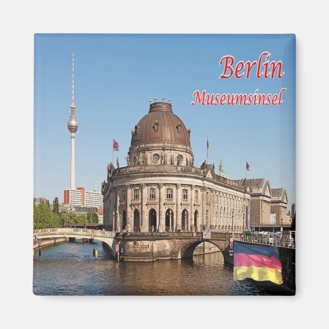 zDE061 BERLIN Museum Island Germany, Fridge Magnet (Front)