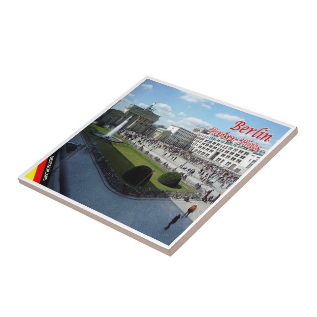 zDE065  BERLIN PARISER PLATZ Germany, Ceramic Tile (Side)