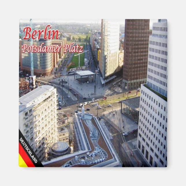 zDE070 BERLIN Potsdamer Platz Germany, Fridge Magnet (Front)